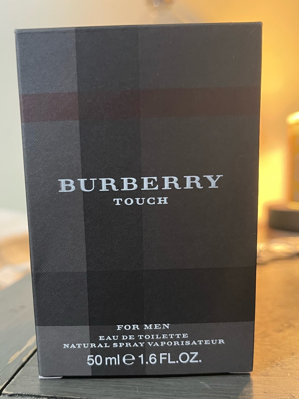 Burberry Touch Men's Black and Dark Gray Box